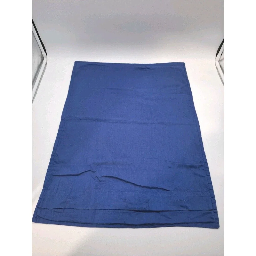 Anthropologie Pillow Sham Case 100% Cotton 28X22 Wild Blue Gold Maroon Print